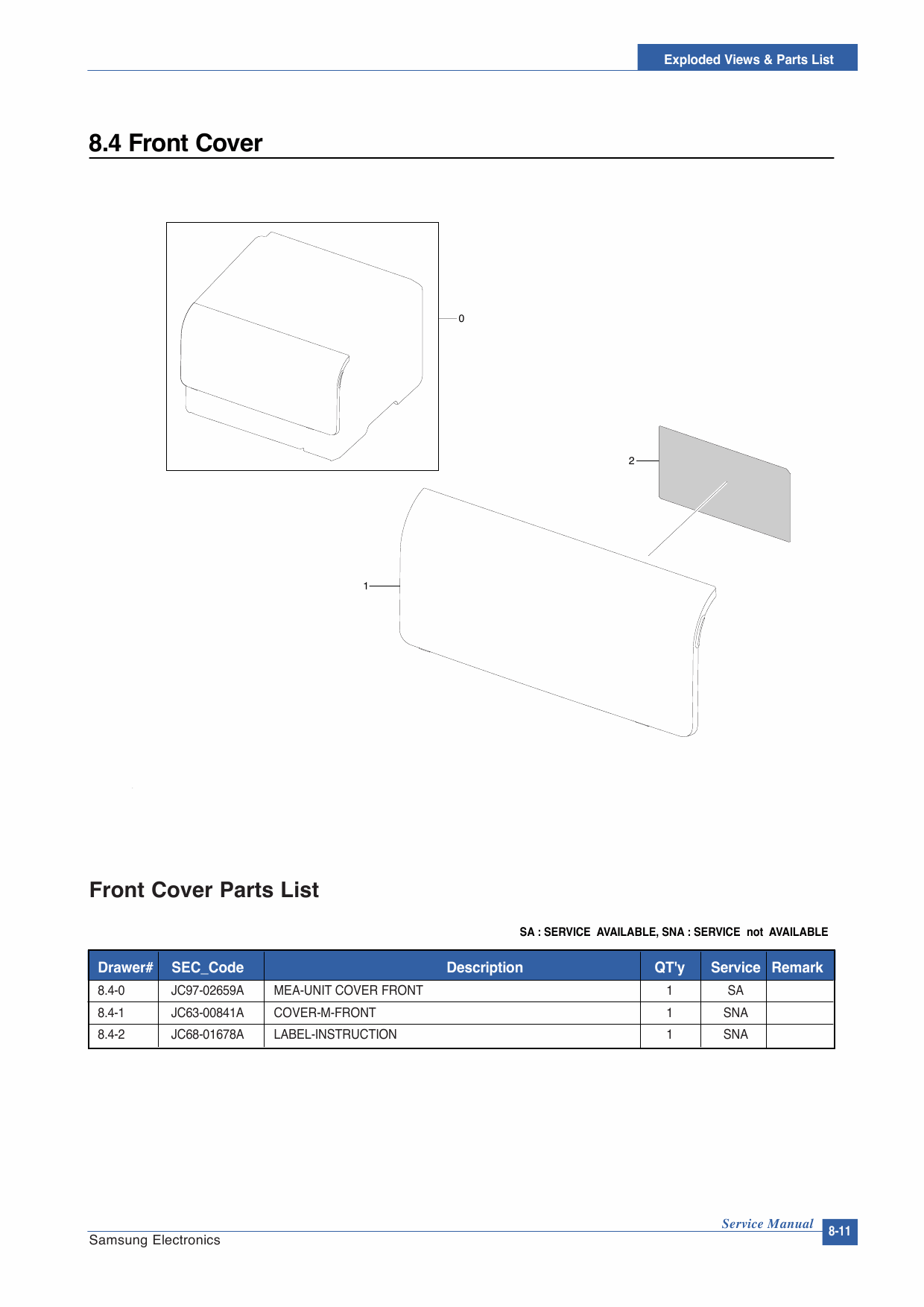 Samsung Color-Laser-Printer CLP-300 Parts Manual-2